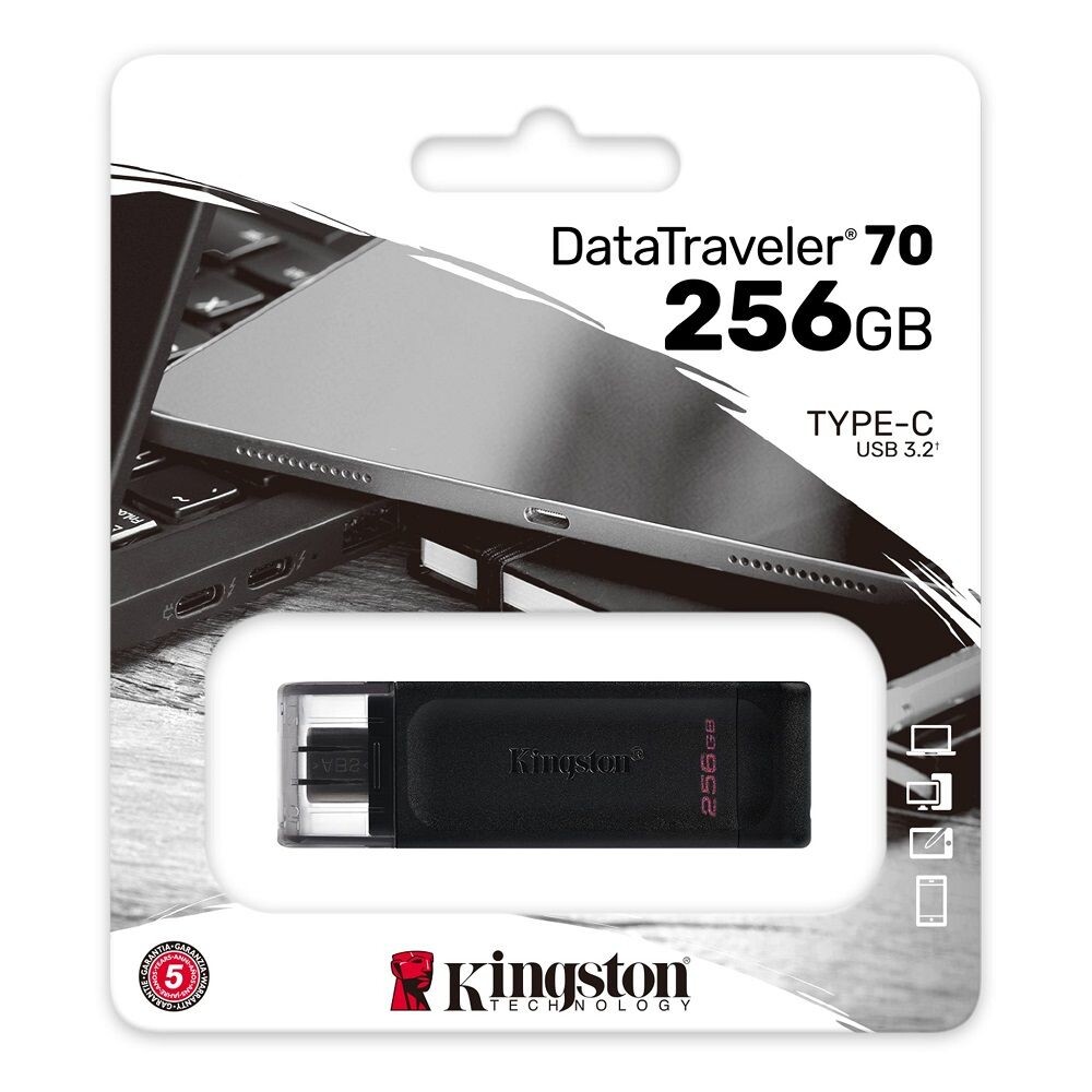 【DT70/256GB】 金士頓 256G DT70 USB 3.2 Type-C 隨身碟 5年保固-thumb