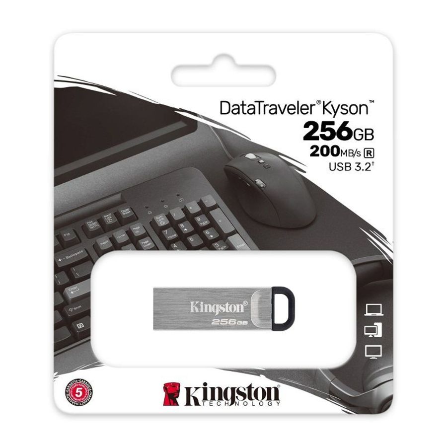 【DTKN/256GB】 金士頓 256G USB3.2 金屬外殼 高速讀取 隨身碟 本體附扣環-thumb