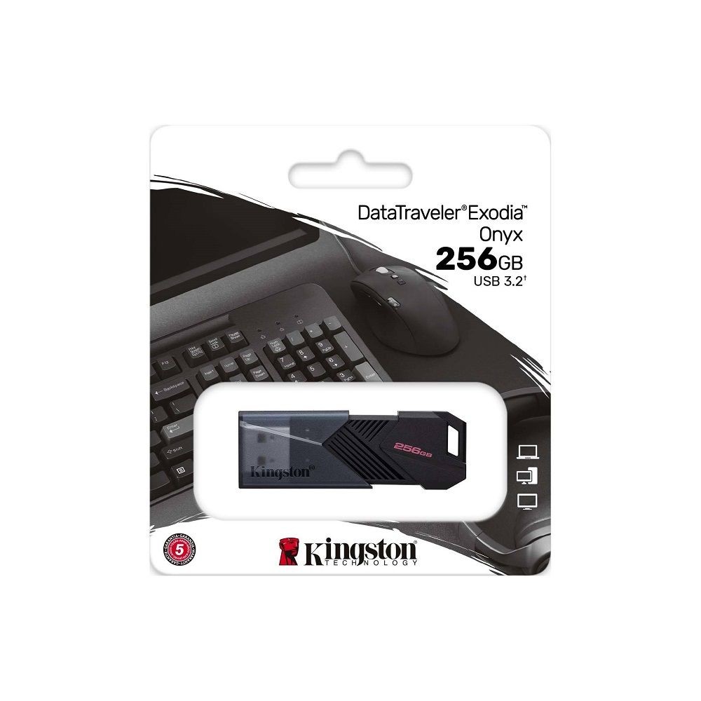 【DTXON/256GB】 金士頓 256G USB3.2 伸縮式 隨身碟 鑰匙圈扣環設計 5年保固-thumb