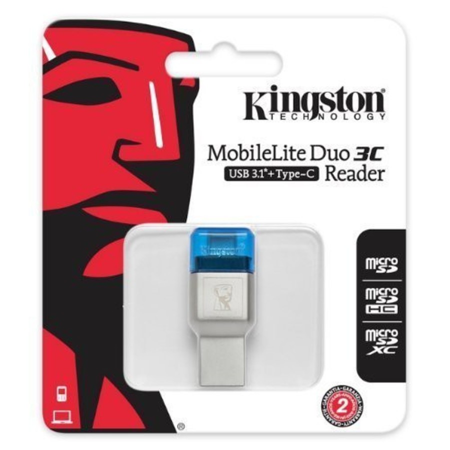 【FCR-ML3C】 金士頓 Micro SD 系列 記憶卡 讀卡機 對應 USB3.1 與 Type-C-thumb