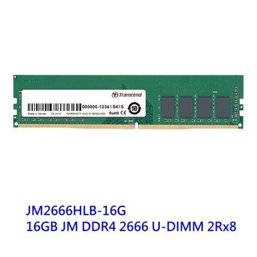 【JM2666HLB-16G】 創見 桌上型記憶體 DDR4-2666 16GB JetRam-thumb