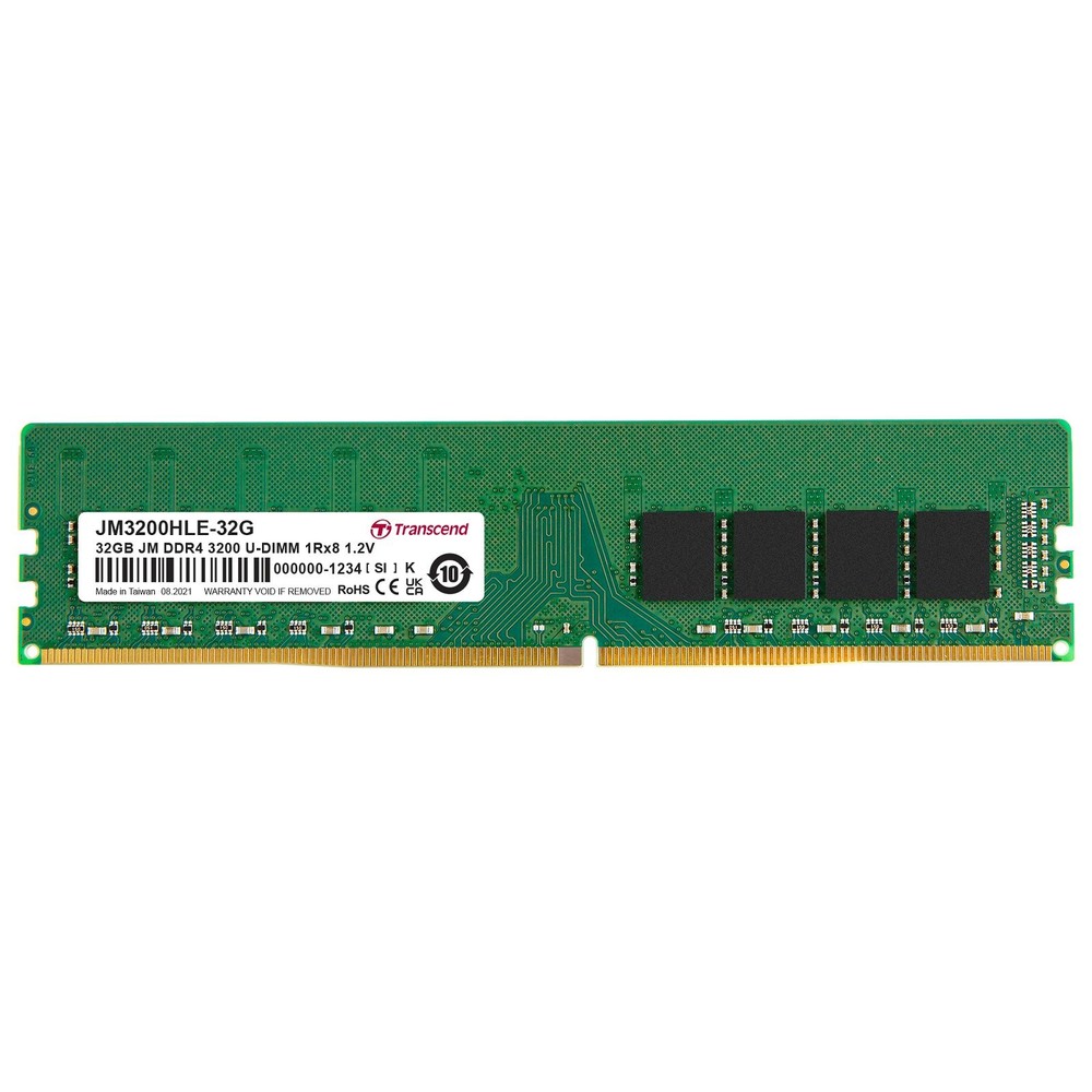 【JM3200HLE-32G】 創見 32GB DDR4-3200 LONG-DIMM 桌上型 記憶體 封面照片