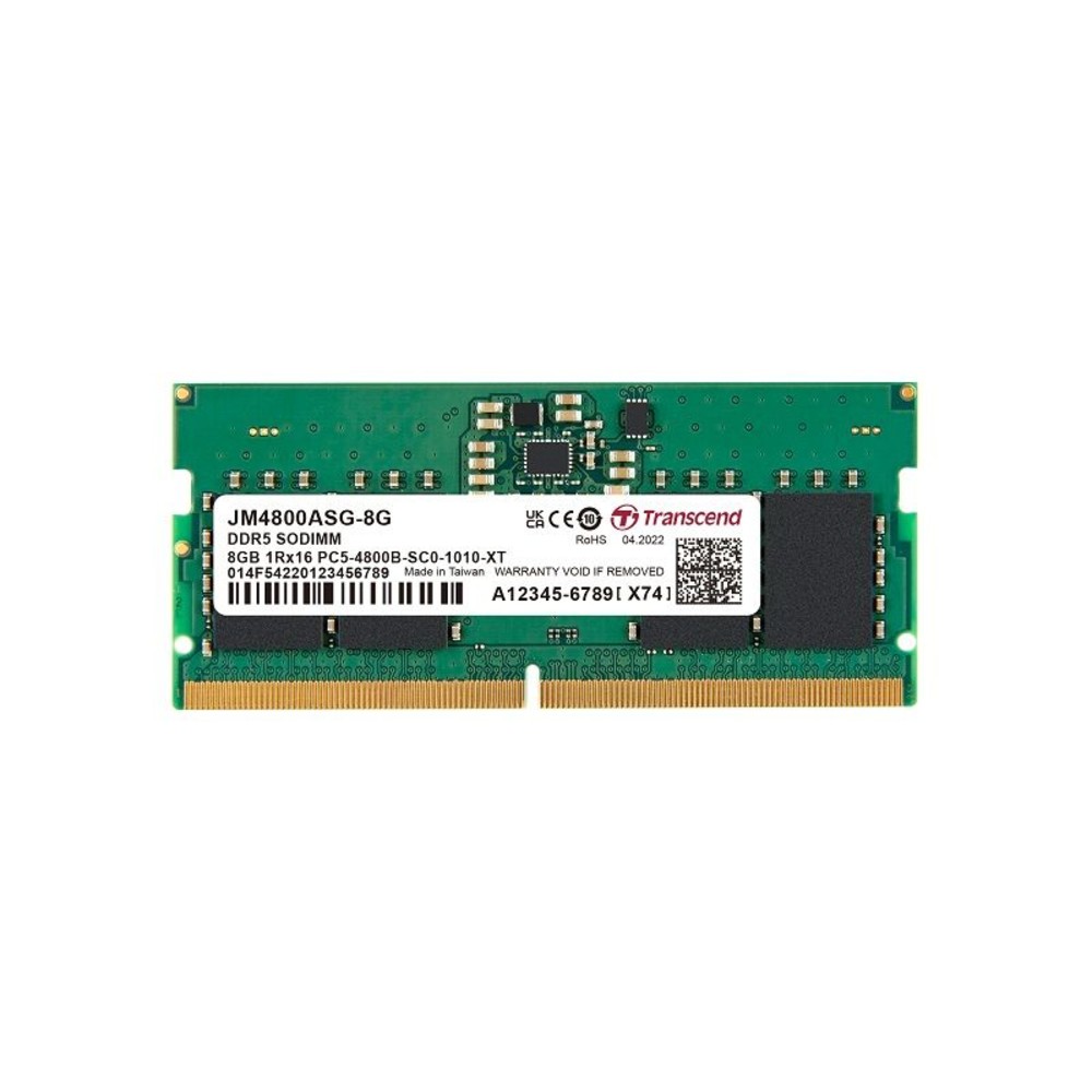 【JM4800ASG-8G】 創見 8GB DDR5-4800 SO-DIMM 筆記型 記憶體