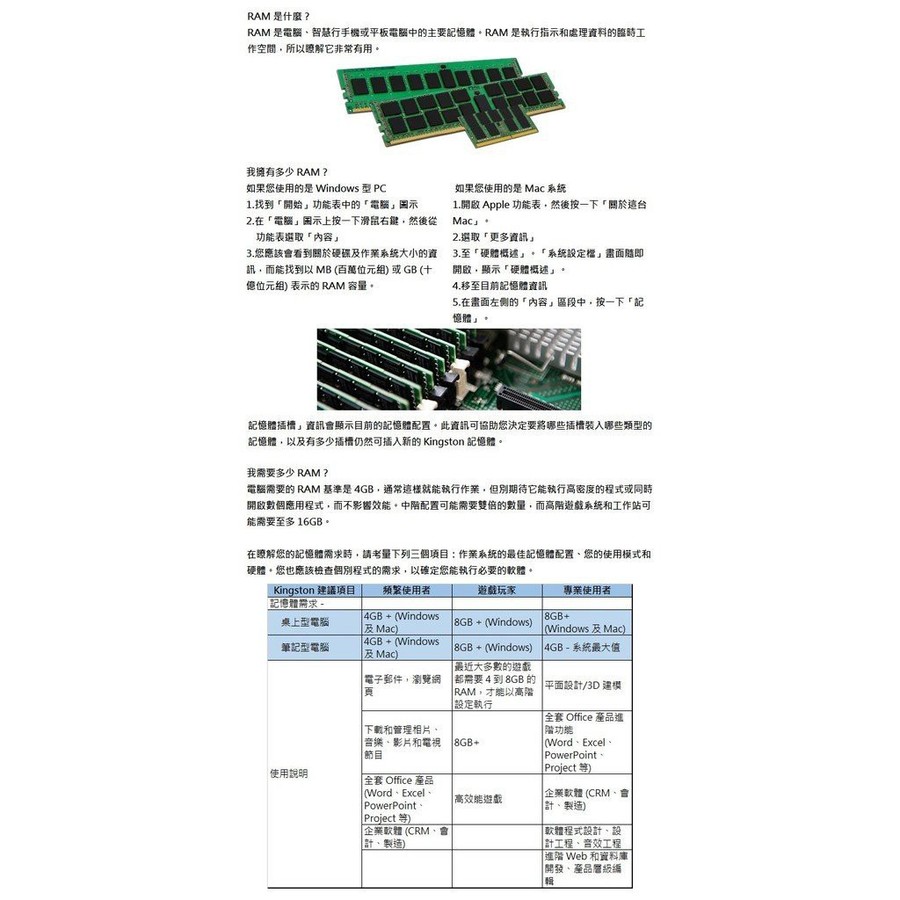 【KVR26N19D8/32】 金士頓 32GB DDR4-2666 桌上型 記憶體-thumb
