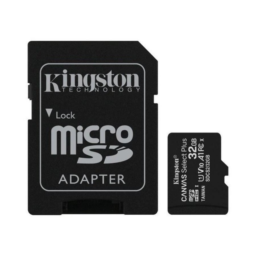 【SDCS2/32GB-M】 金士頓 32G Micro-SD 記憶卡 Mini-SD 轉卡 套件組-圖片-1