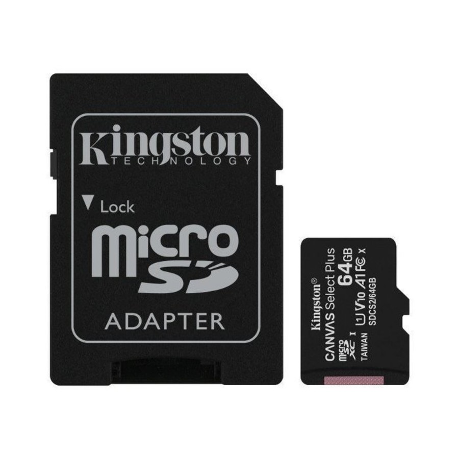 【SDCS2/64GB-M】 金士頓 64G Micro-SD 記憶卡 Mini-SD 轉卡 套件組-圖片-1