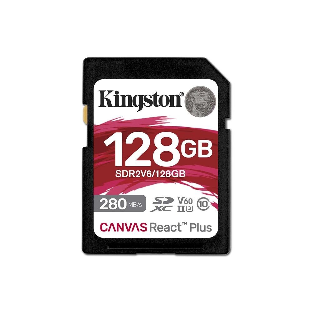  【SDR2V6/128GB】 金士頓 128GB SDXC 記憶卡 V60 讀280MB寫100MB