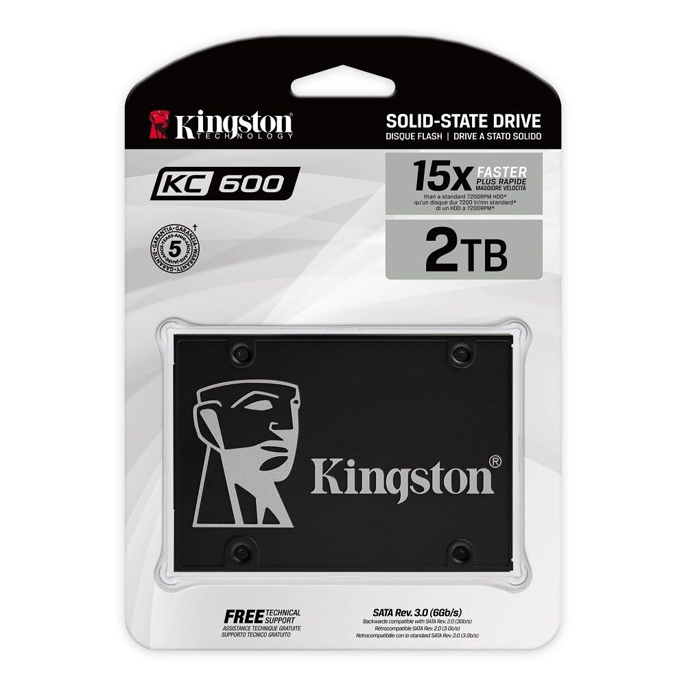 【SKC600/2048G】 金士頓 2TB KC600 SSD 固態硬碟 SATA 3 讀550MB