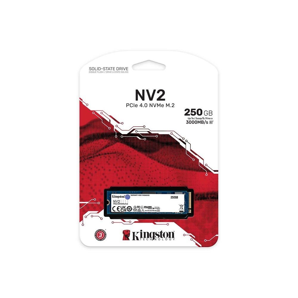 【SNV2S/250G】 金士頓 M.2 2280 NV2 PCIe 4.0 NVMe SSD 固態硬碟-圖片-1