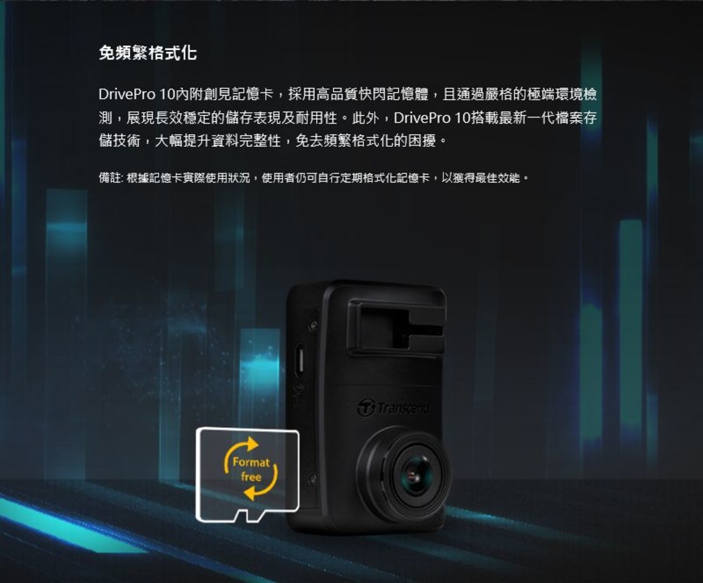TS-DP10A-32G 創見 行車紀錄器 簡約精巧版 1080P 140度 廣角 2年保固