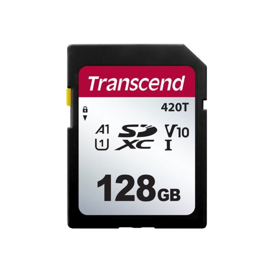 【TS128GSDC420T】創見128GBSDXC工業用記憶卡支援A1U1V10