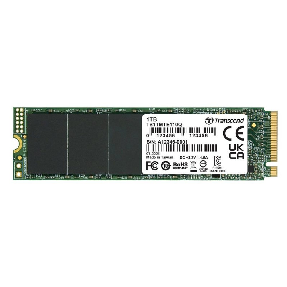 TS1TMTE110Q-【TS1TMTE110Q】 創見 1TB M.2 PCI-E NVMe SSD 固態硬碟 雙面打件