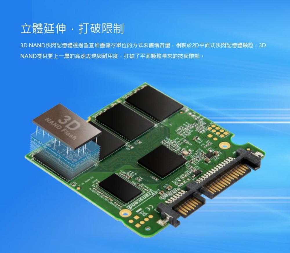 【TS1TSSD230S】 創見 1TB SSD 230S 固態硬碟 SATA III 7mm 圖片