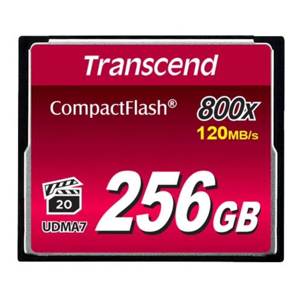  【TS256GCF800】 創見 256GB CF 記憶卡 頂級 MLC 顆粒 800X 支援高階相機
