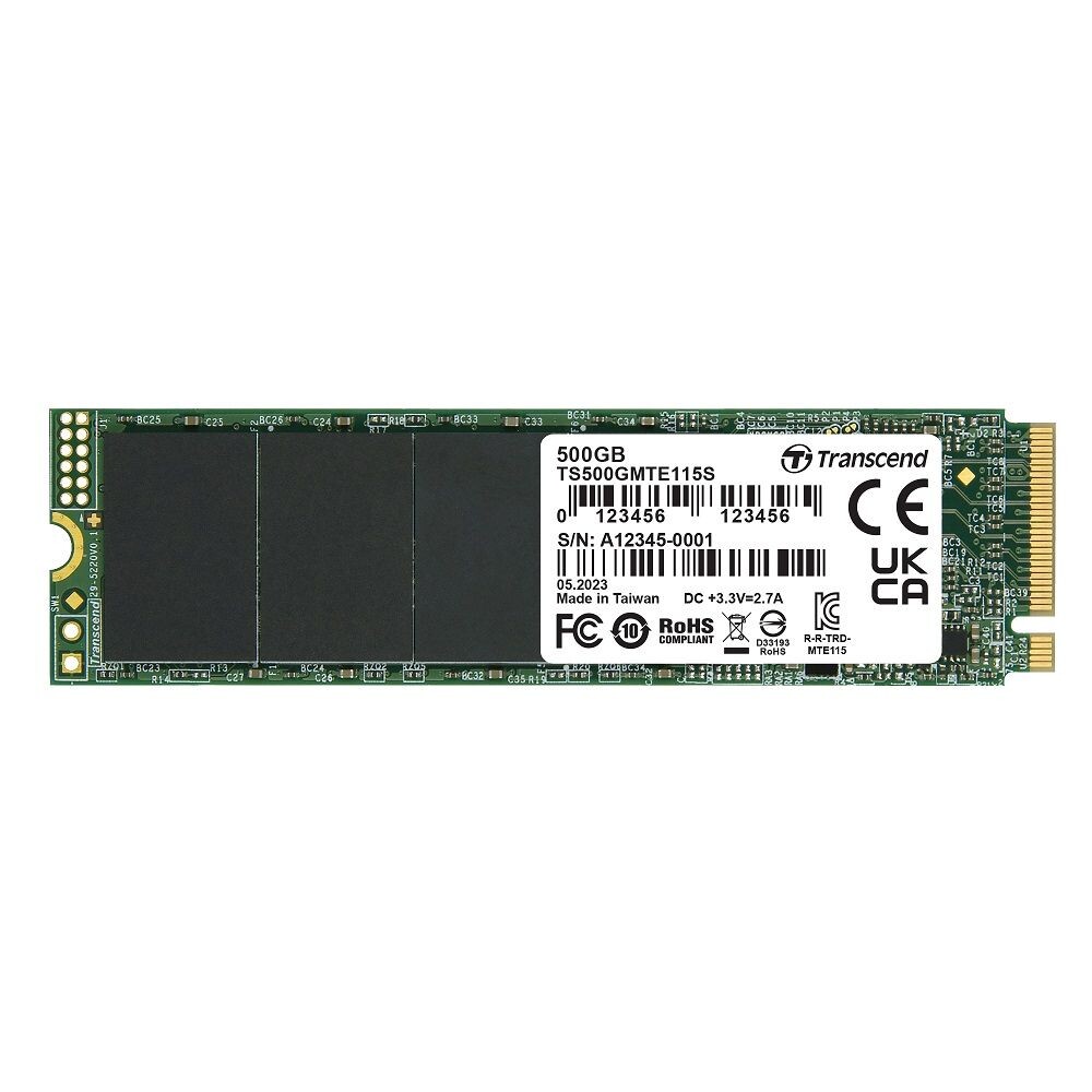 TS500GMTE115S-【TS500GMTE115S】 創見 500GB M.2 PCIe NVMe SSD 固態硬碟 5年保固