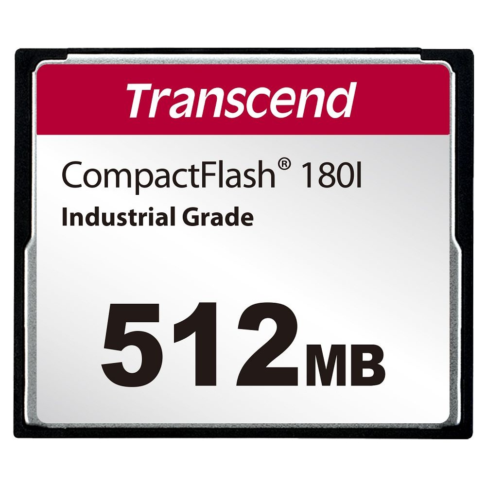 TS512MCF180I-【TS512MCF180I】 創見 512MB CF180I 工業用 CF 記憶卡 MLC 顆粒