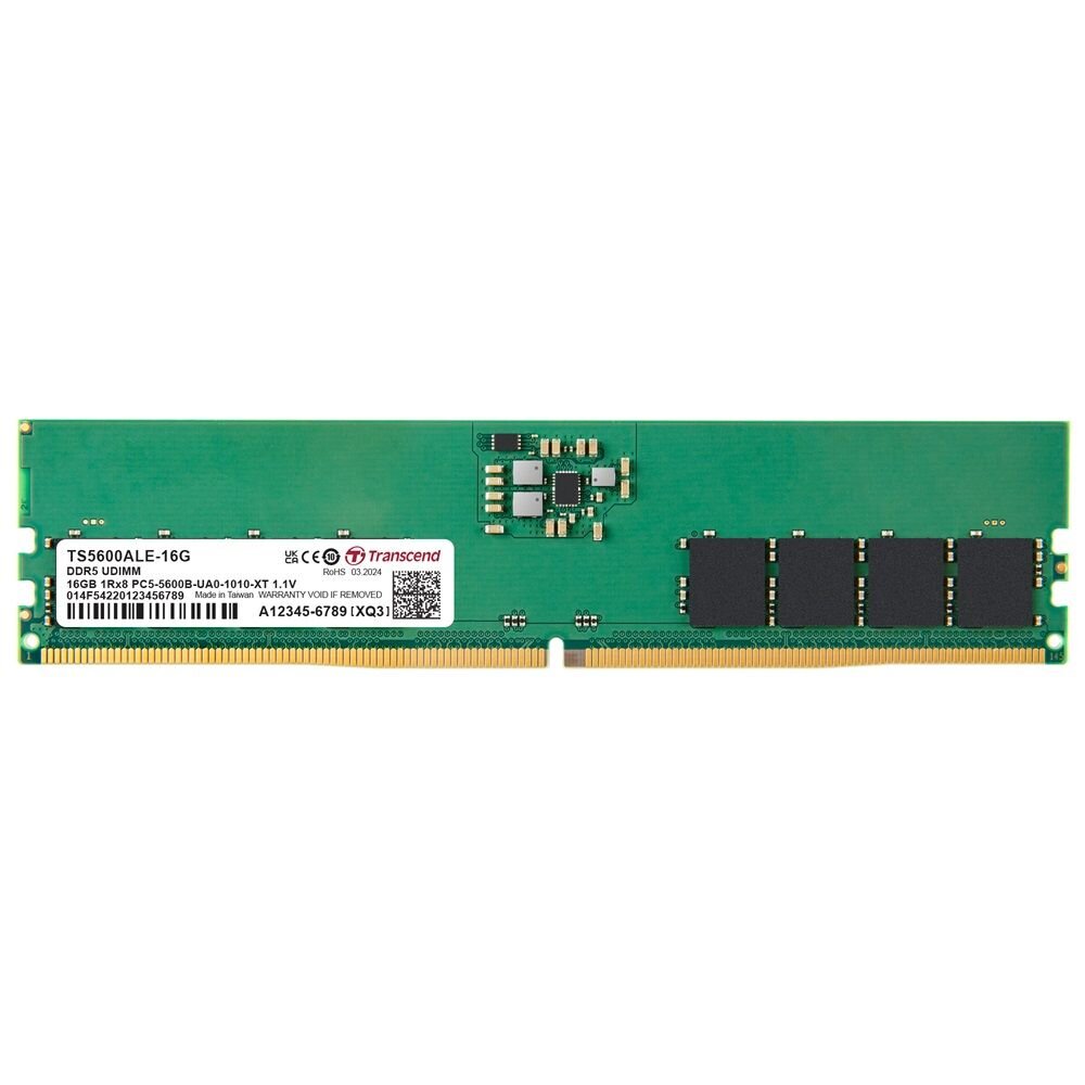  【TS5600ALE-16G】 創見 16GB DDR5-5600 桌上型 品牌顆粒 記憶體 終身保固
