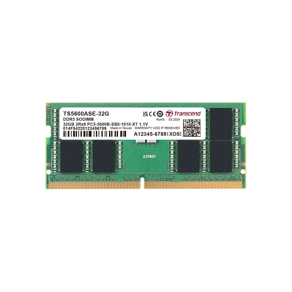  【TS5600ASE-32G】 創見 32GB DDR5-5600 筆記型 品牌顆粒 記憶體 終身保固
