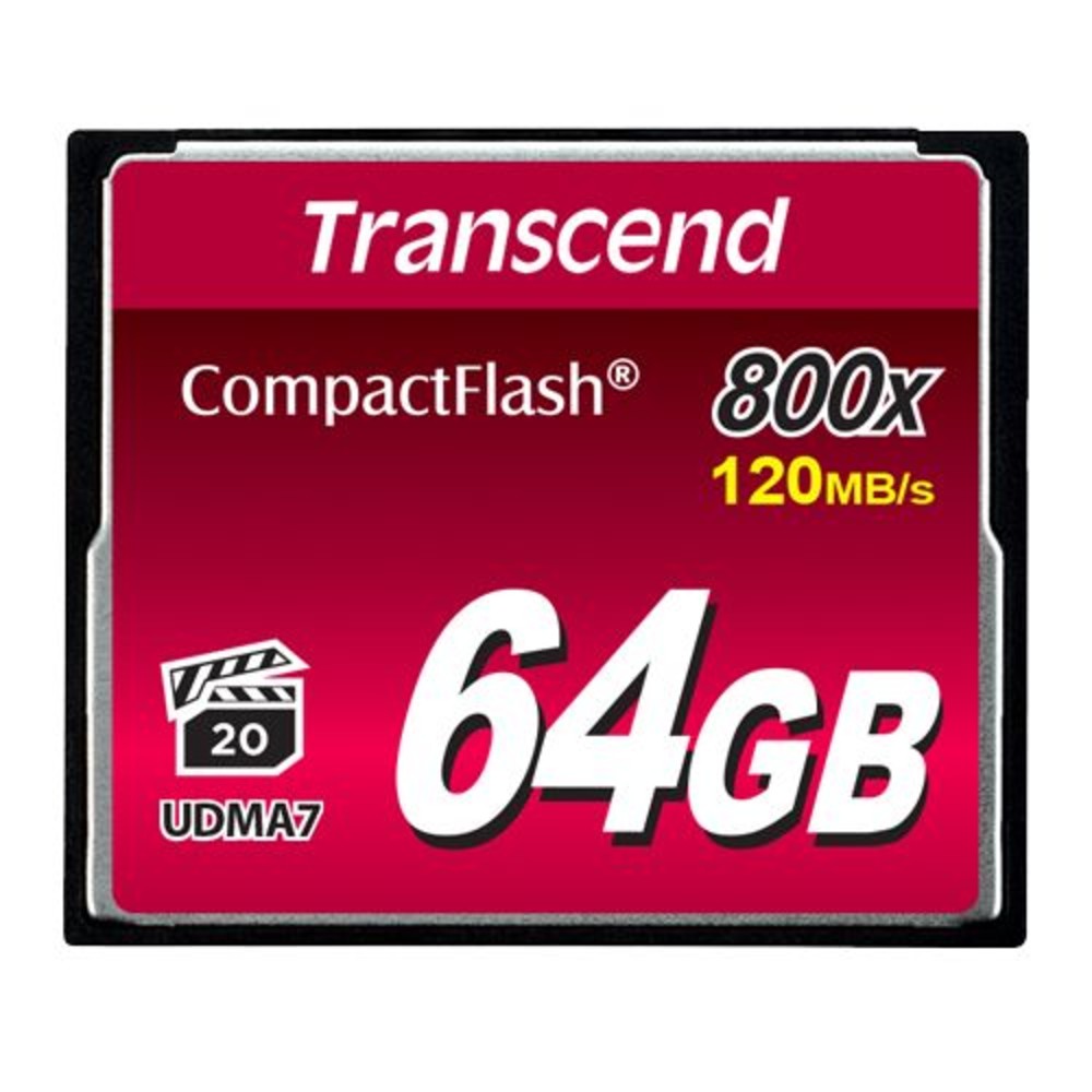 【TS64GCF800】創見64GBCF記憶卡頂級MLC顆粒800X支援高階相機