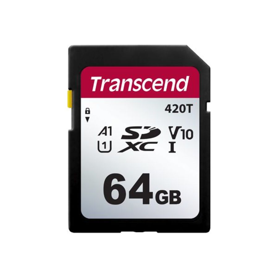 【TS64GSDC420T】創見64GBSDXC工業用記憶卡支援A1U1V10